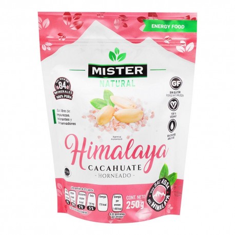 Cacahuate con sal del Himalaya Mister® de 250 g